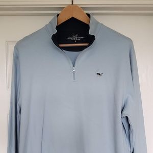 Vineyard Vines Light Blue 1/2 Zip Pullover